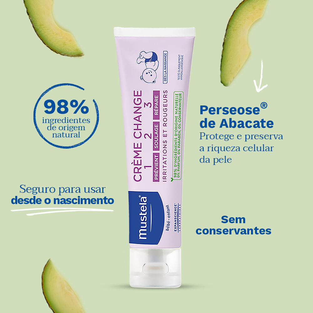 Creme Vitaminado Preventivo de Assaduras Mustela 1>2>3 - 108g - Imagem 5